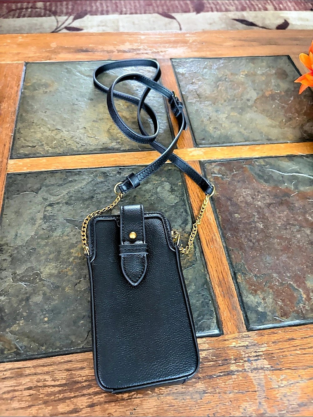 Fossil Vada Phone Crossbody Black Bag
